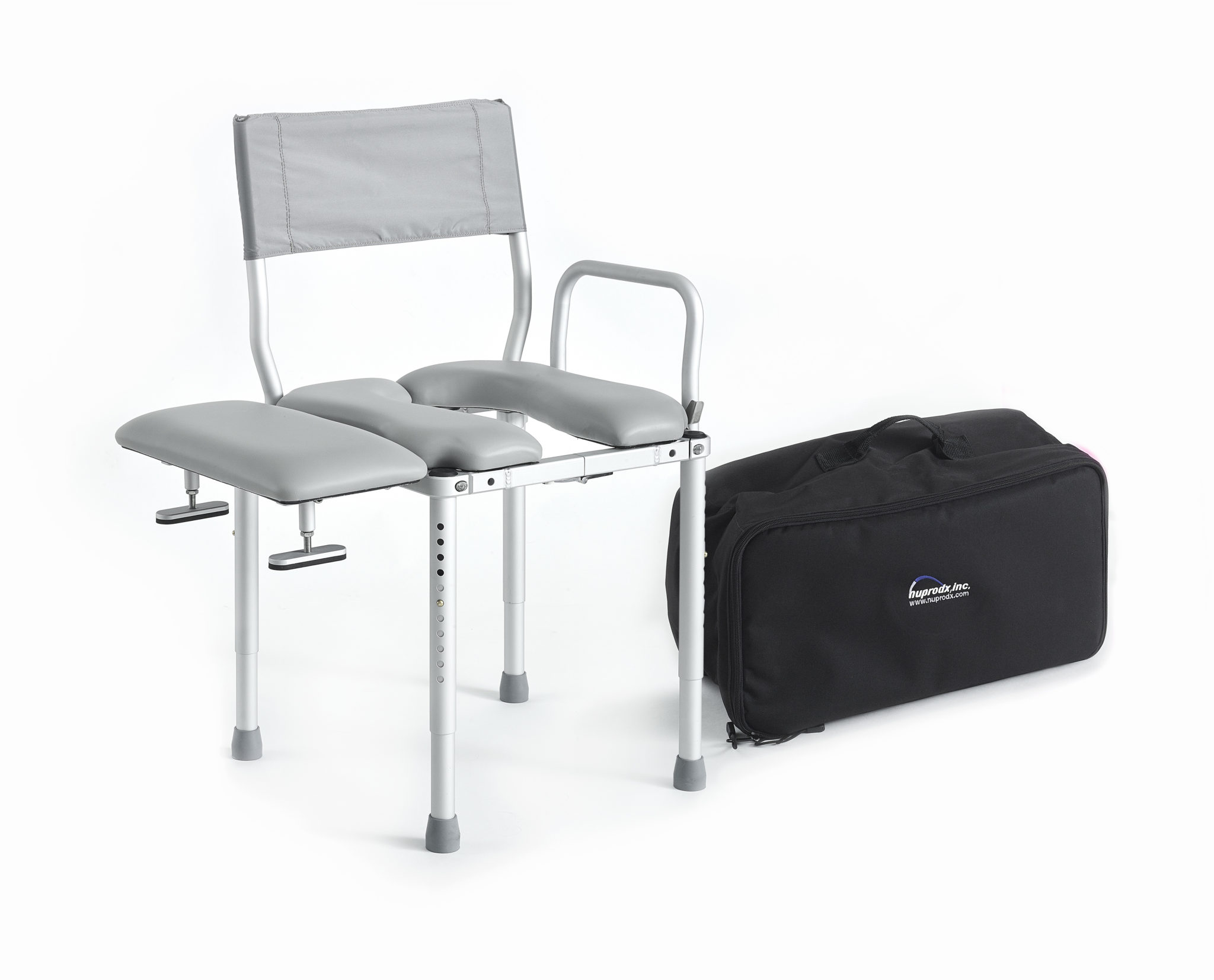Mc3000tx Travel Commode Chair And Stationary Transfer Bench